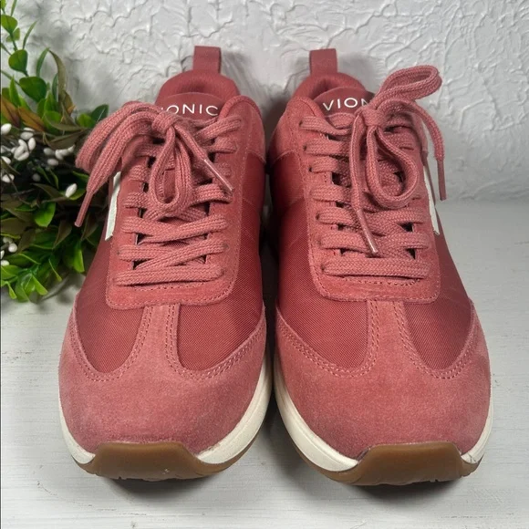 NWOT Vionic Breilyn Sneakers Pink Salmon Vionic Size 7 Sneaker Walking Shoe NWOT - Picture 4 of 12